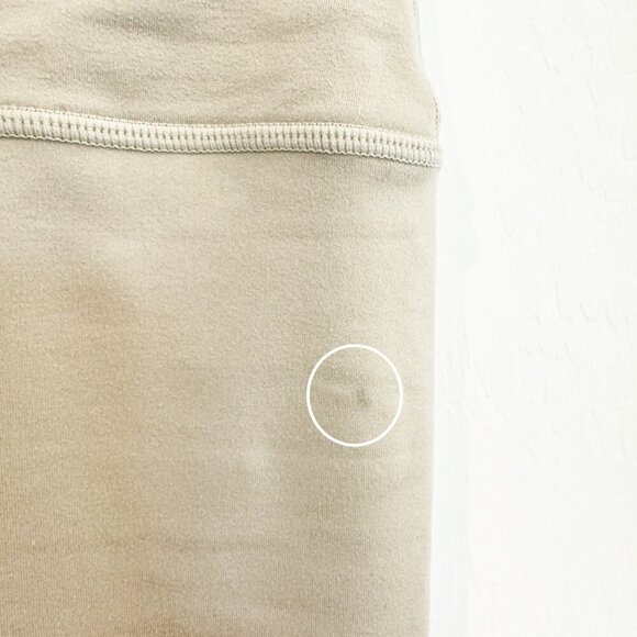 SET Active Luxform High Rise Athletic Leggings Tan Workout Gym Athleisure Large - Picture 6 of 8